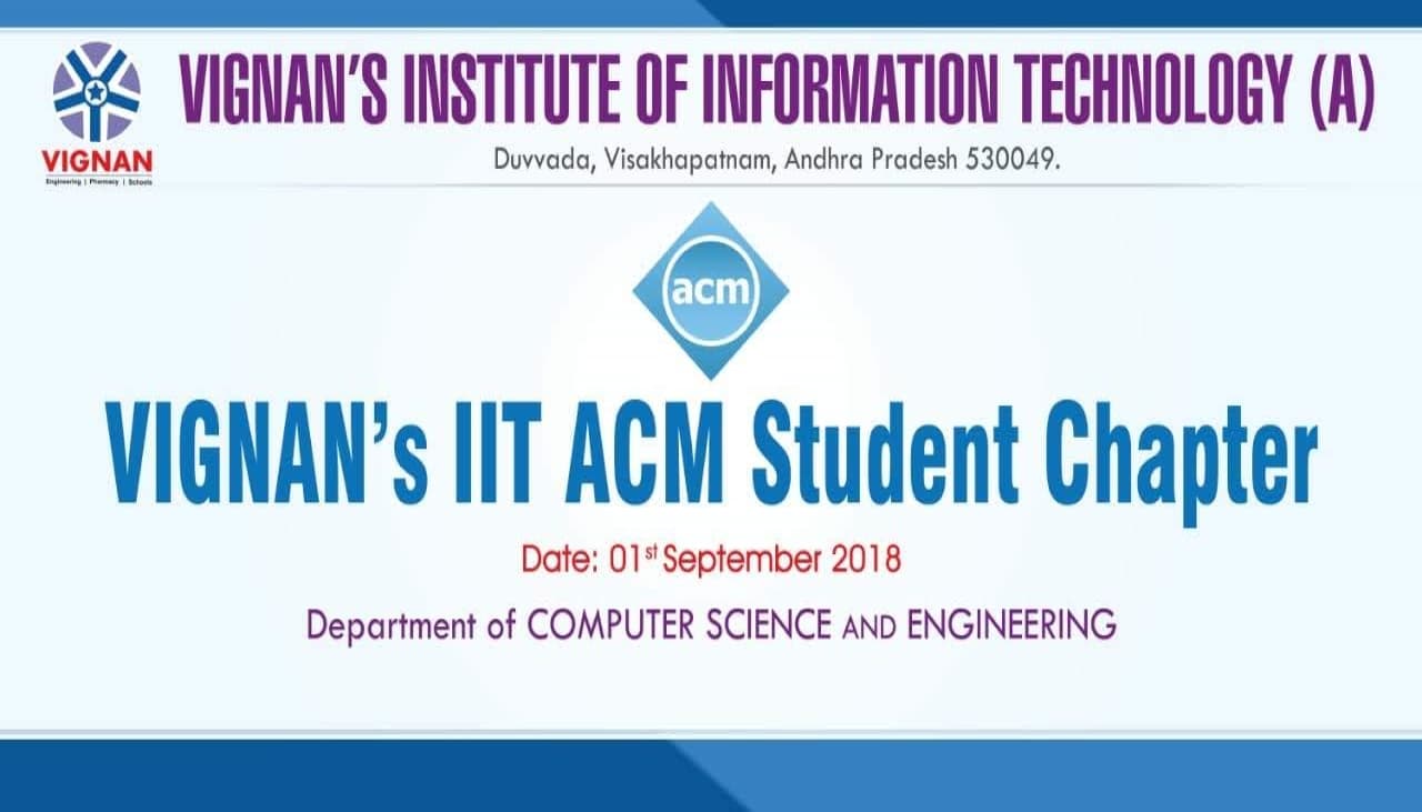 ACM Inagural 2018