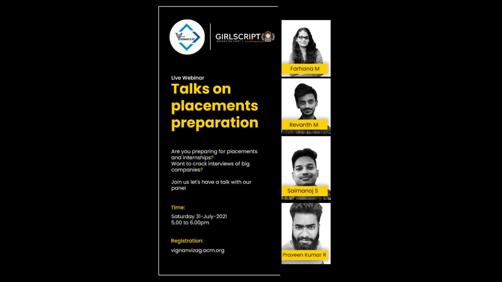 Talks On Placement Preparation